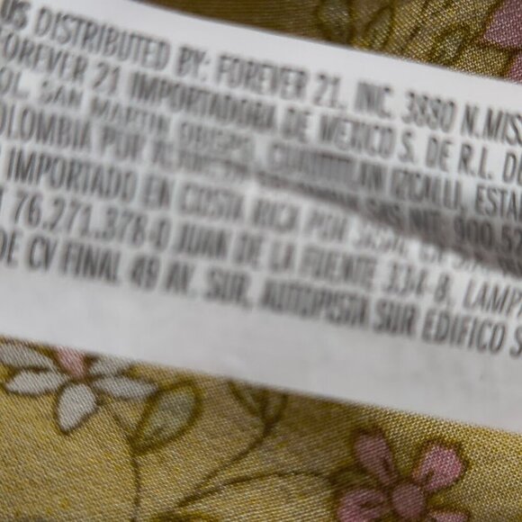 Forever 21 Summer Mustard Floral Of Shoulders Maxi Dress Women's Small - Picture 10 of 11